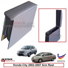 Honda City SEL (4th Gen) 2002-2008 4' Plywood PVC Armrest Center Console Box (Grey)